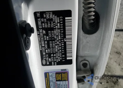 2015 Kia Sorento Sx from USA, damaged, VIN 5XYKWDA7XFG596490